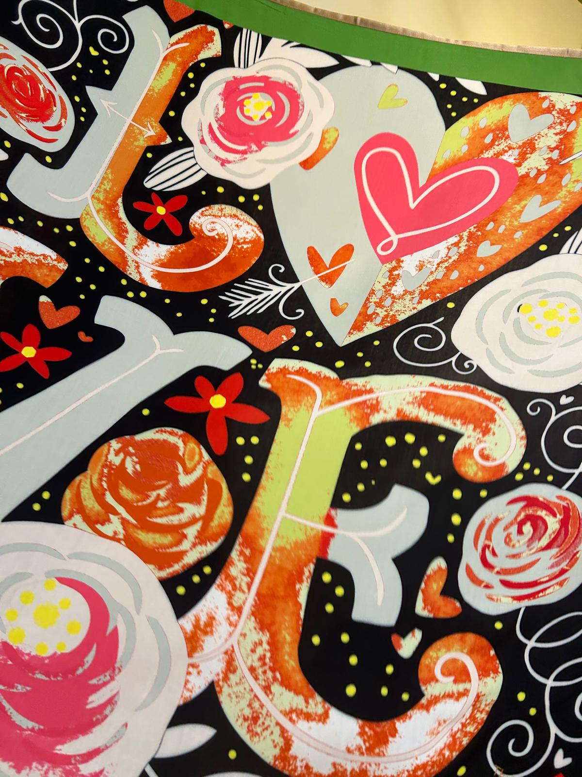 Foulard Love Orange - Maison Thelma & Nina