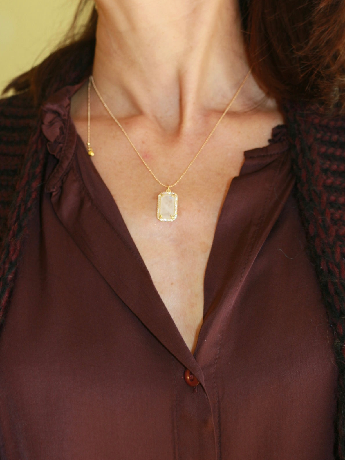 Sautoir Réglable Pierre Semi-Précieuse - Coco Loizo