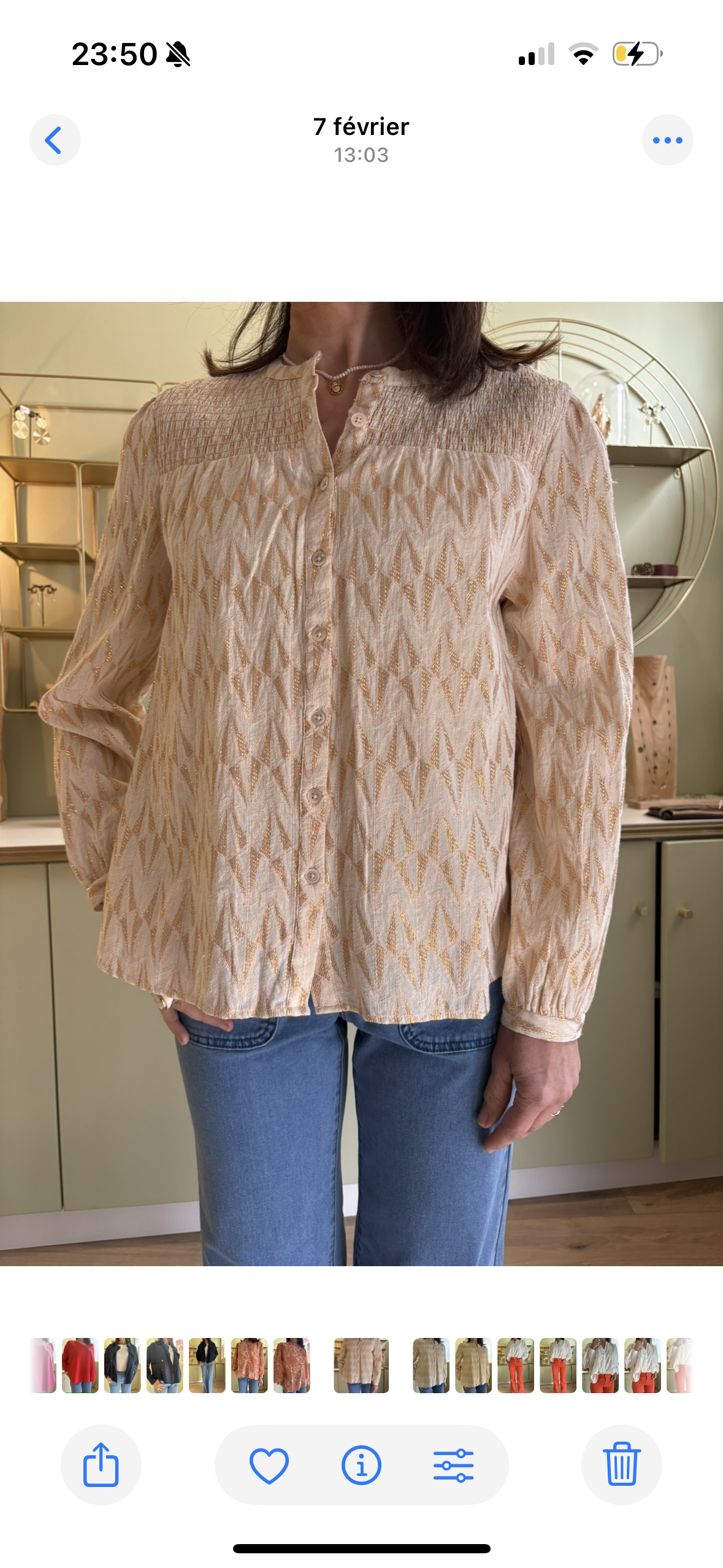 Blouse Baude - Dorée - La Petite Étoile