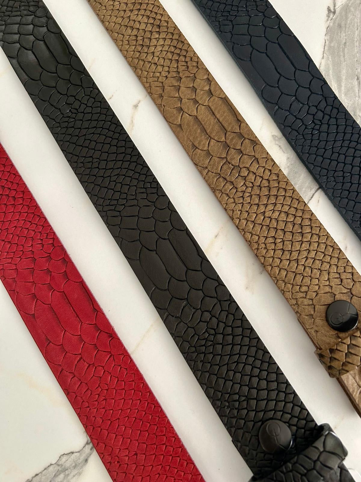 Cuir de Ceinture Python - 40mm - Yolète