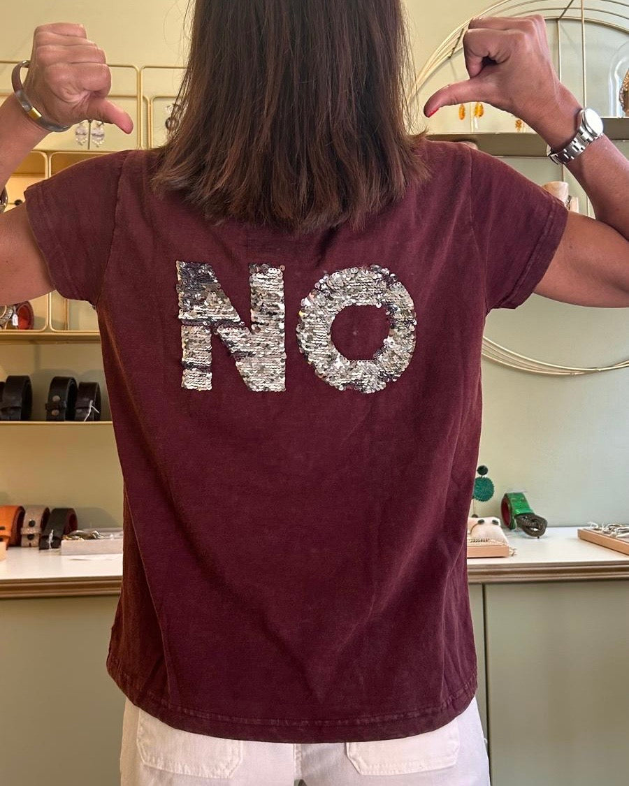 T-Shirt Sia - Burgundy - One Tee