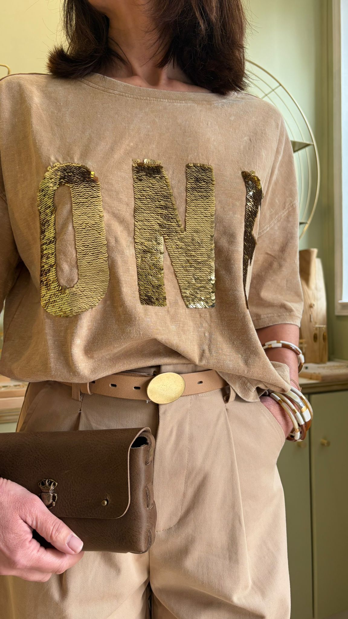 T-Shirt Alan - Sand - One Tee