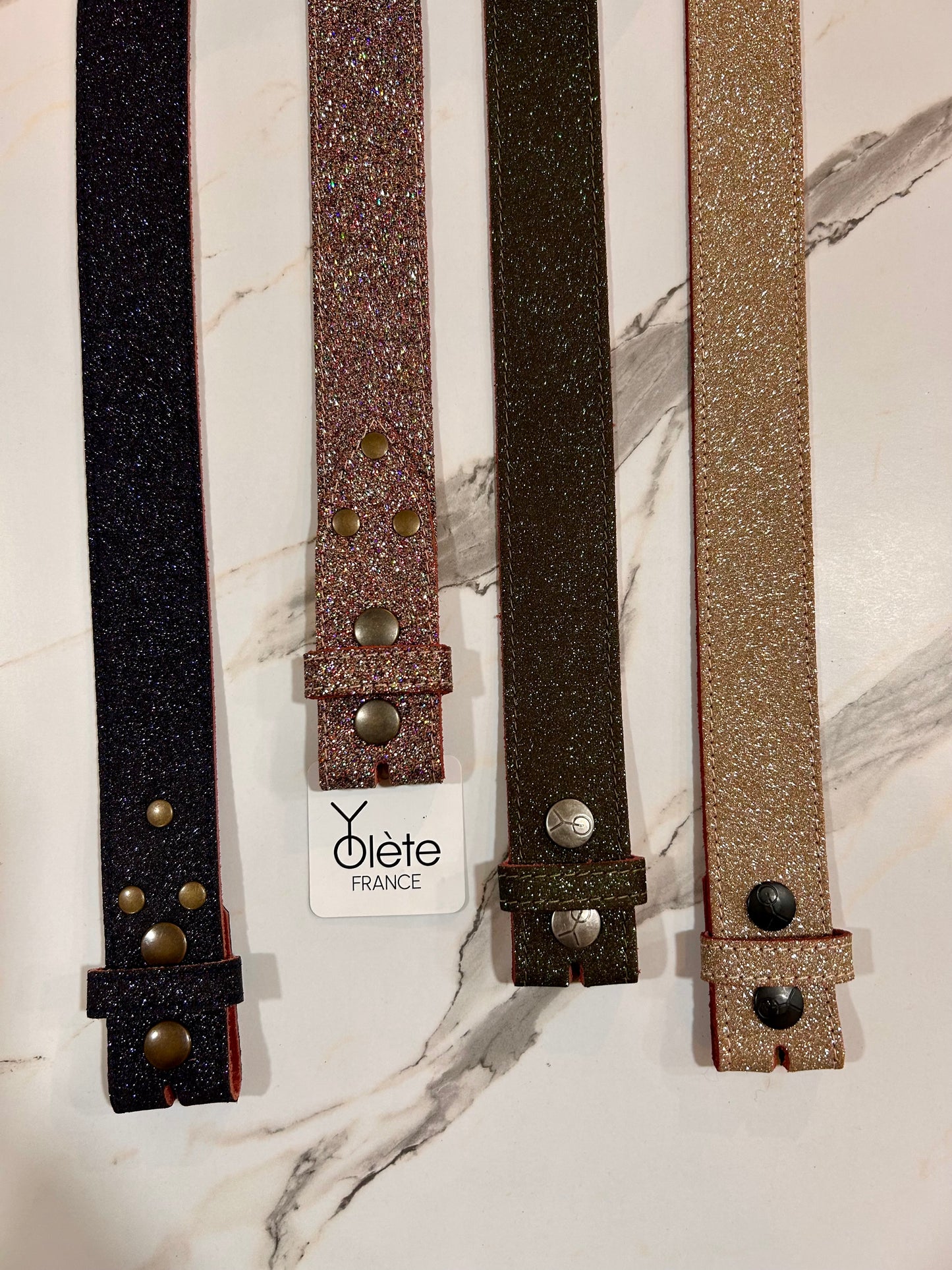 Cuir de Ceinture Glitty - 40 mm