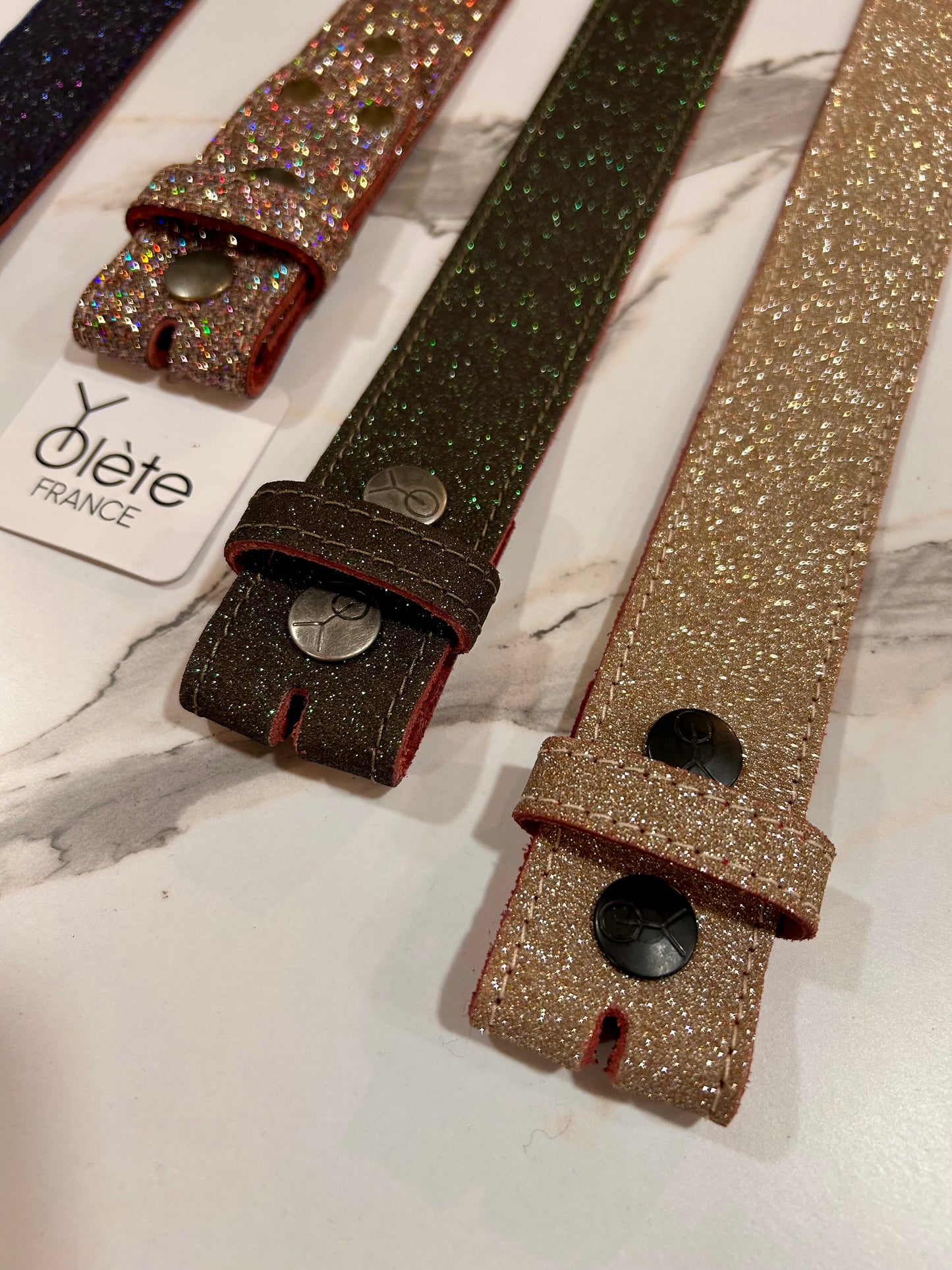Cuir de Ceinture Glitty - 40 mm