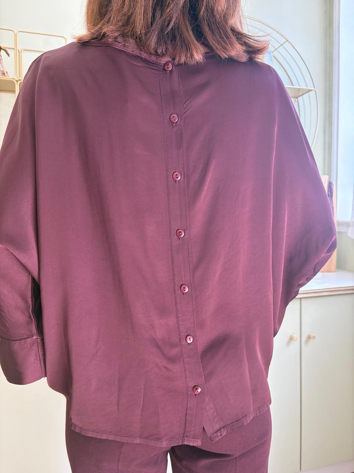 Blouse Silky Gala - Aubergine - Pako Litto