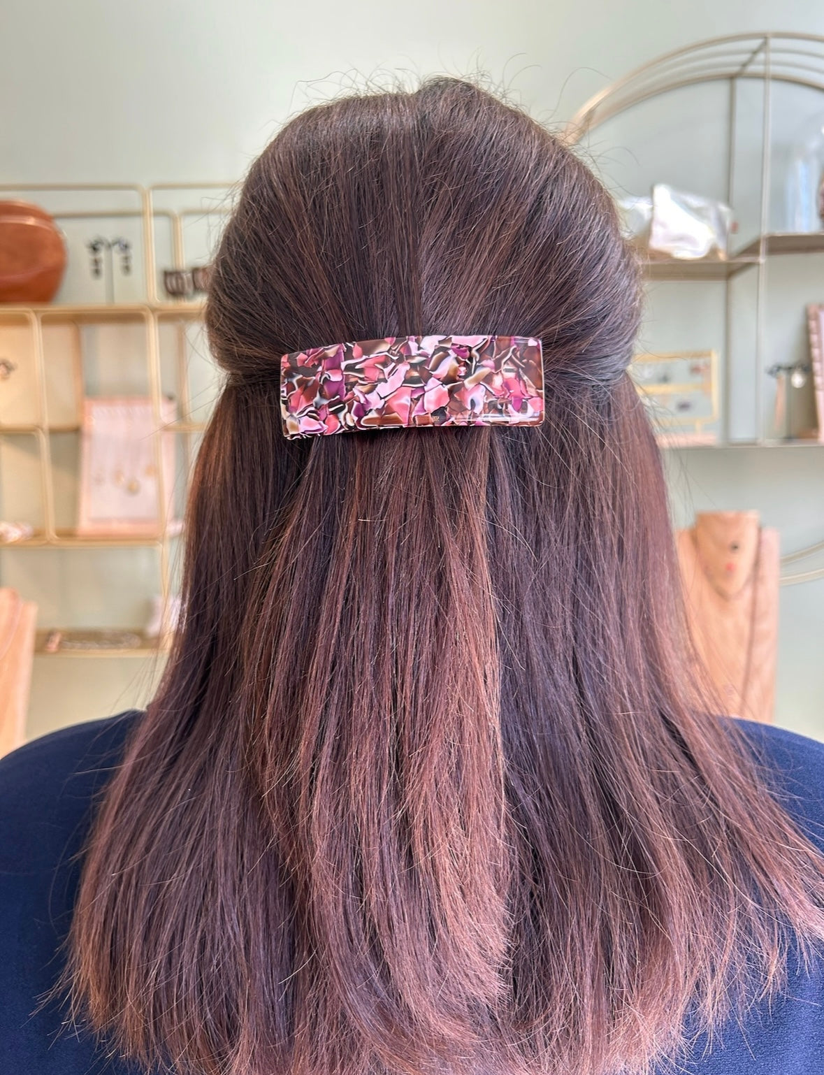 Barrette Coralie - Rose - Francine Bramli