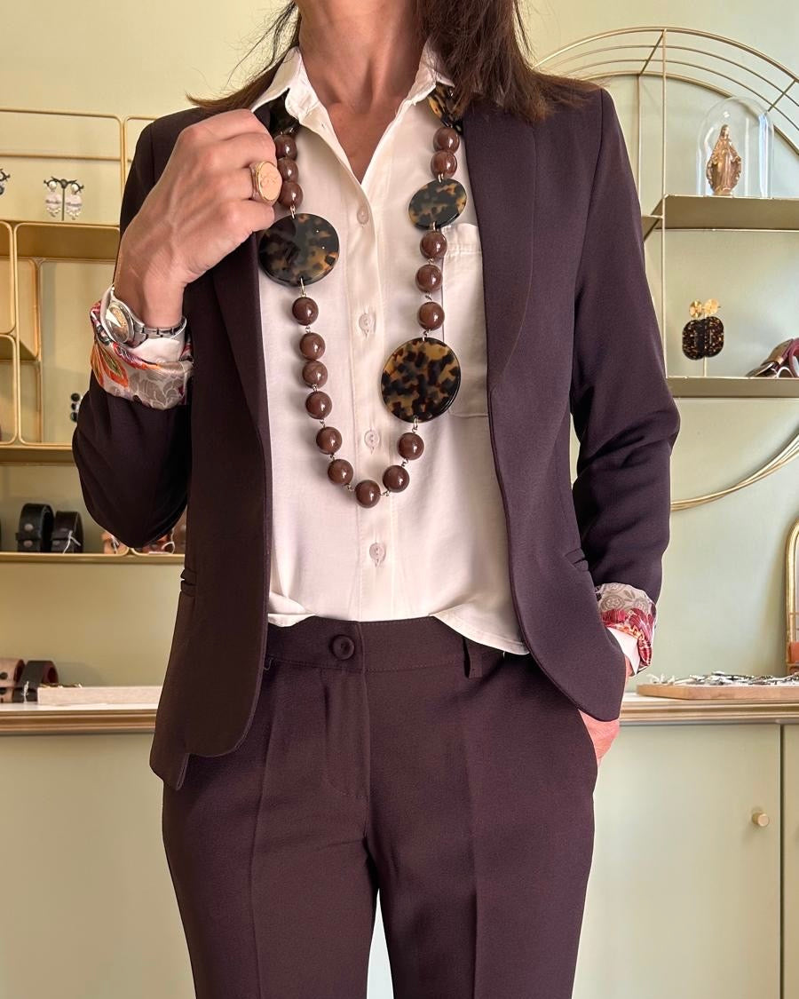 Blazer Cintré Ariane - Chocolat - Pako Litto