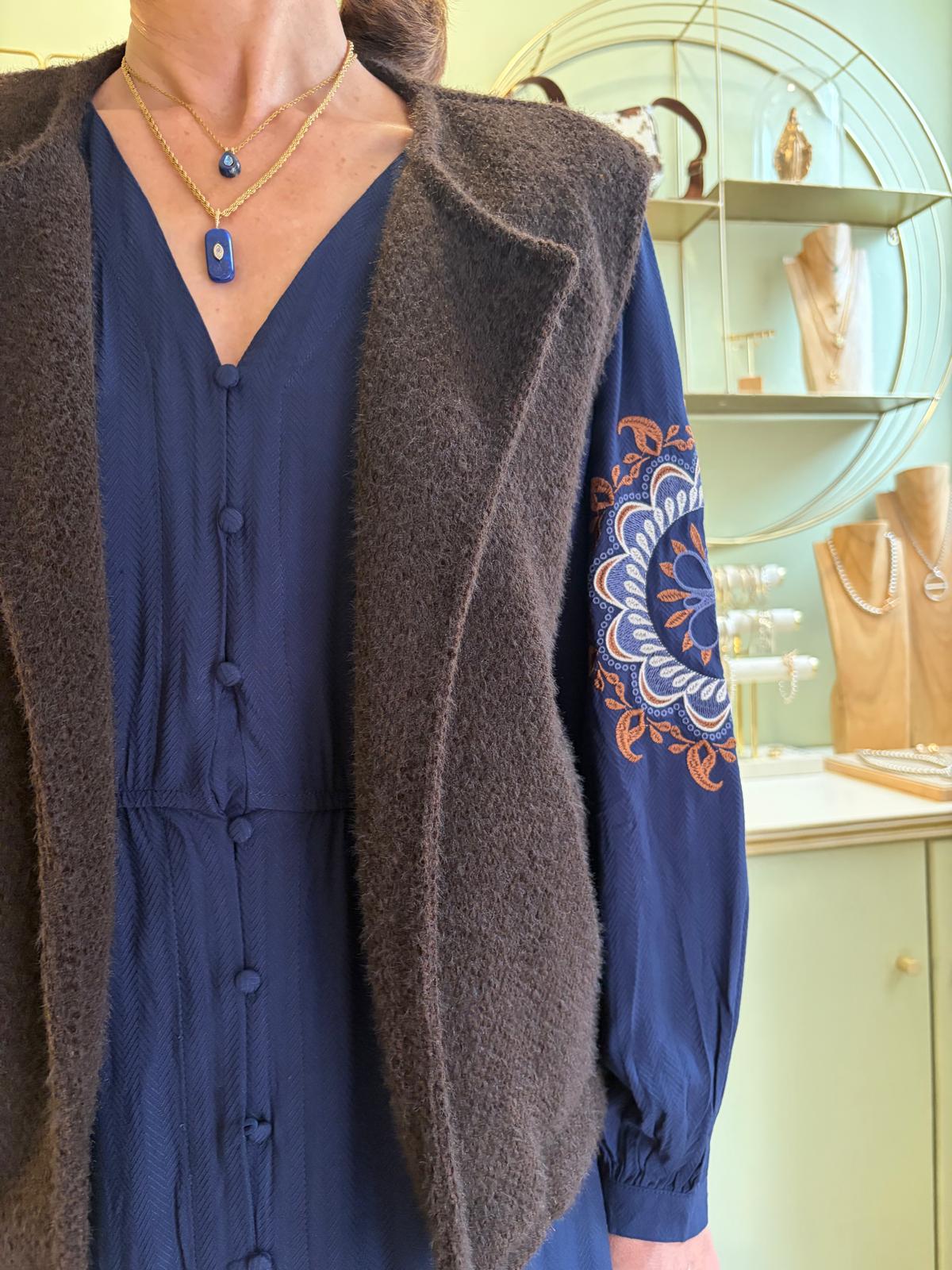 Gilet Sans Manches Giulia - Marron - Pako Litto