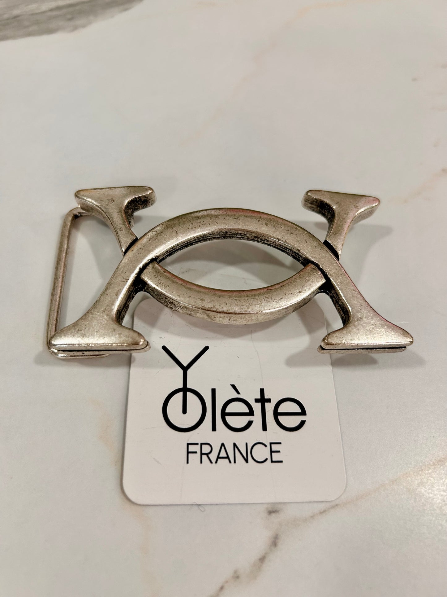 Boucle ceinture Yolète N56 - Silver