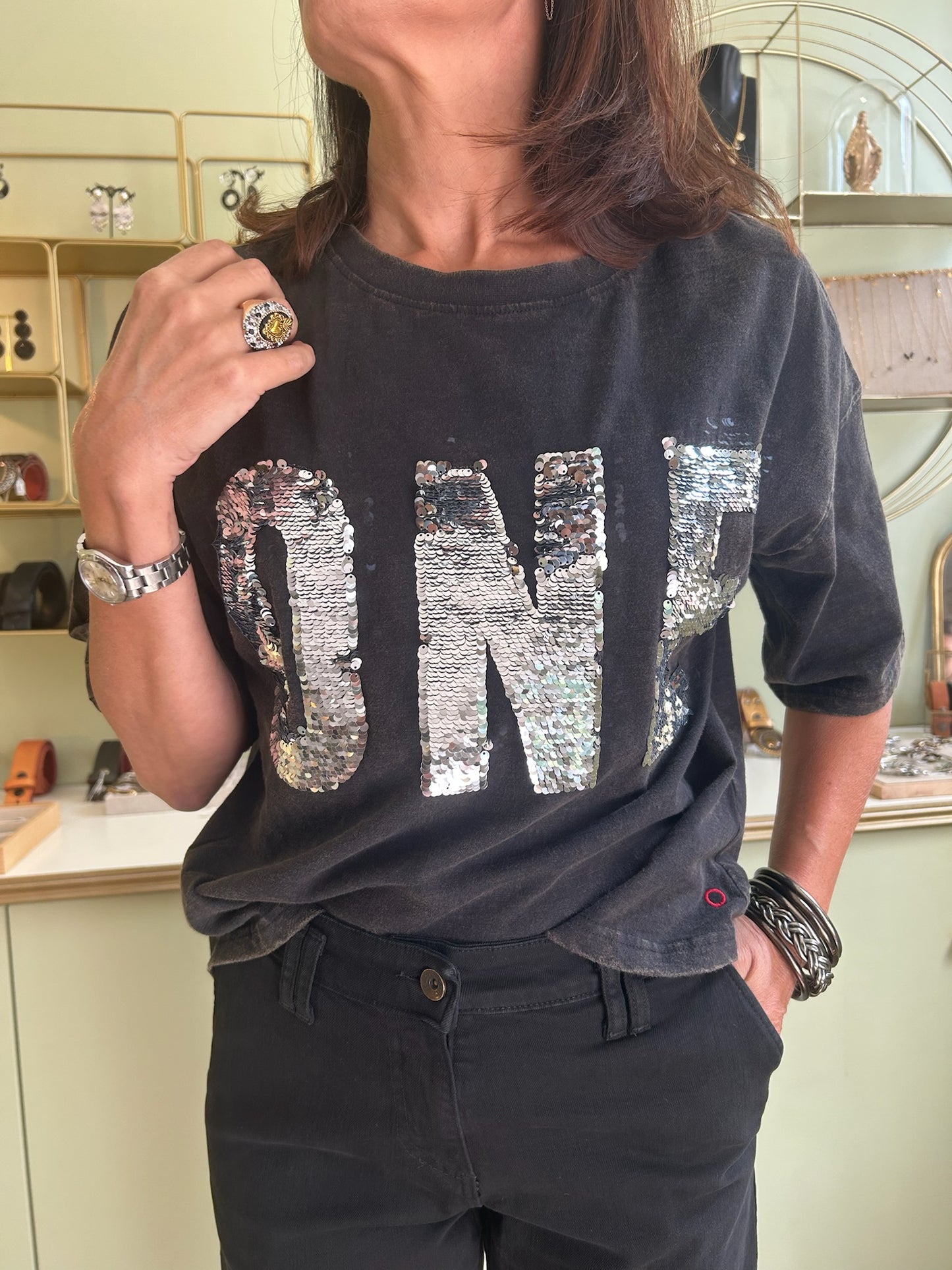 T-Shirt Alan - Carbone - One Tee