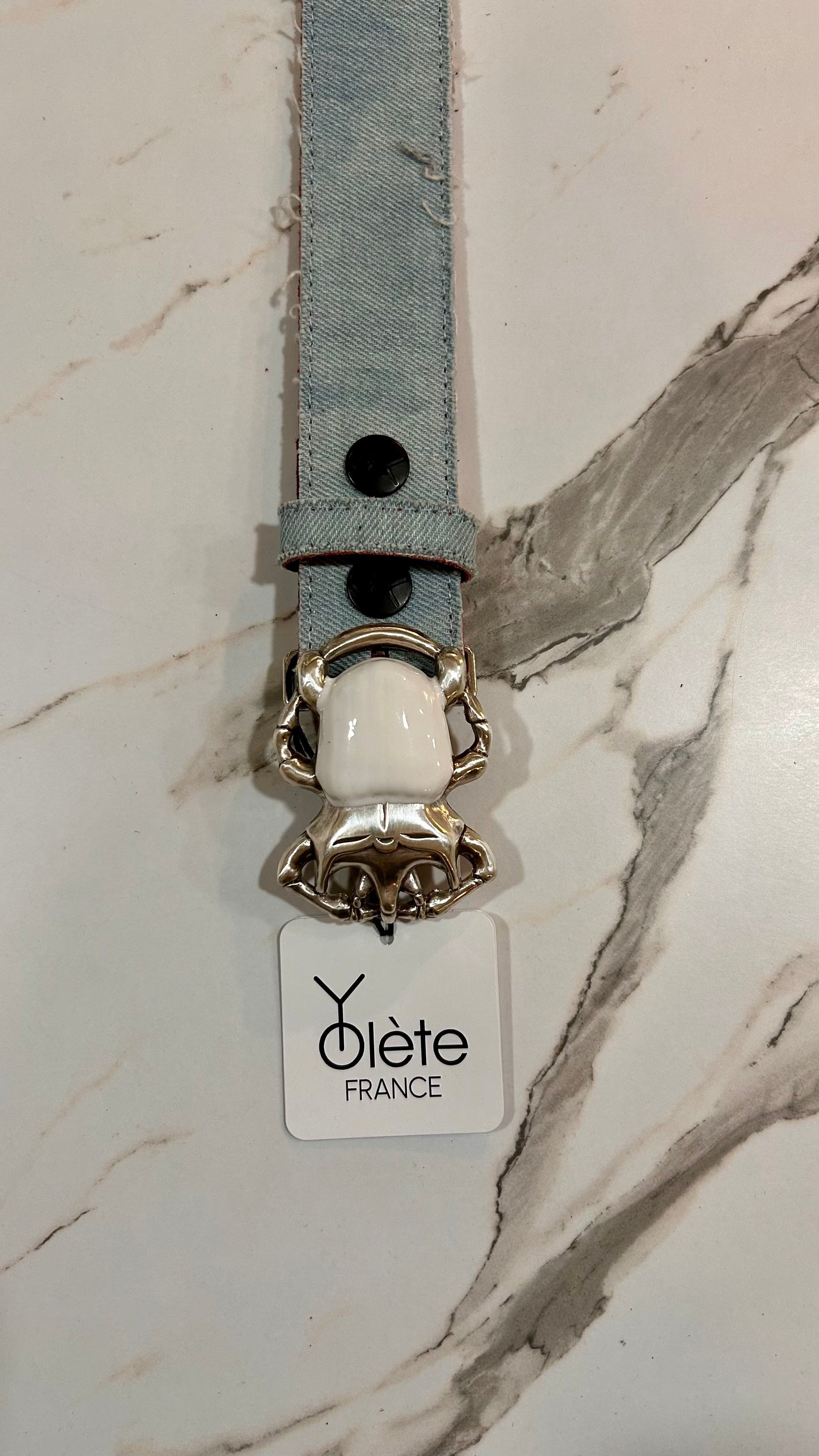 Cuir de Ceinture Denim - 40 mm