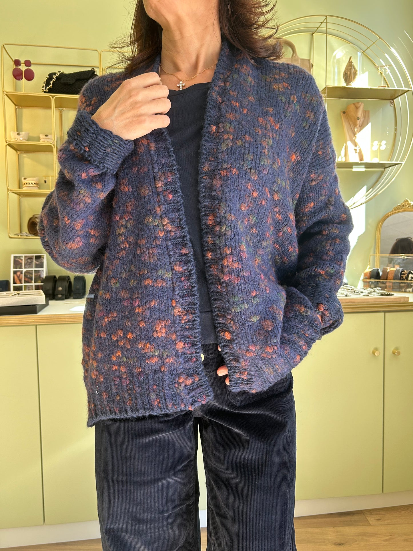 Gilet Maille Astrid - Marine - Pako Litto