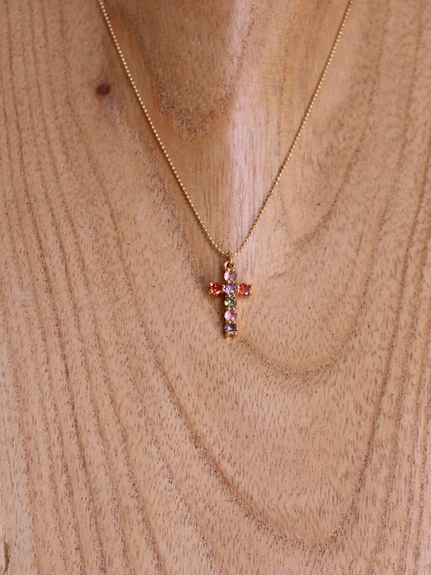 Sautoir Réglable Croix - Coco Loizo