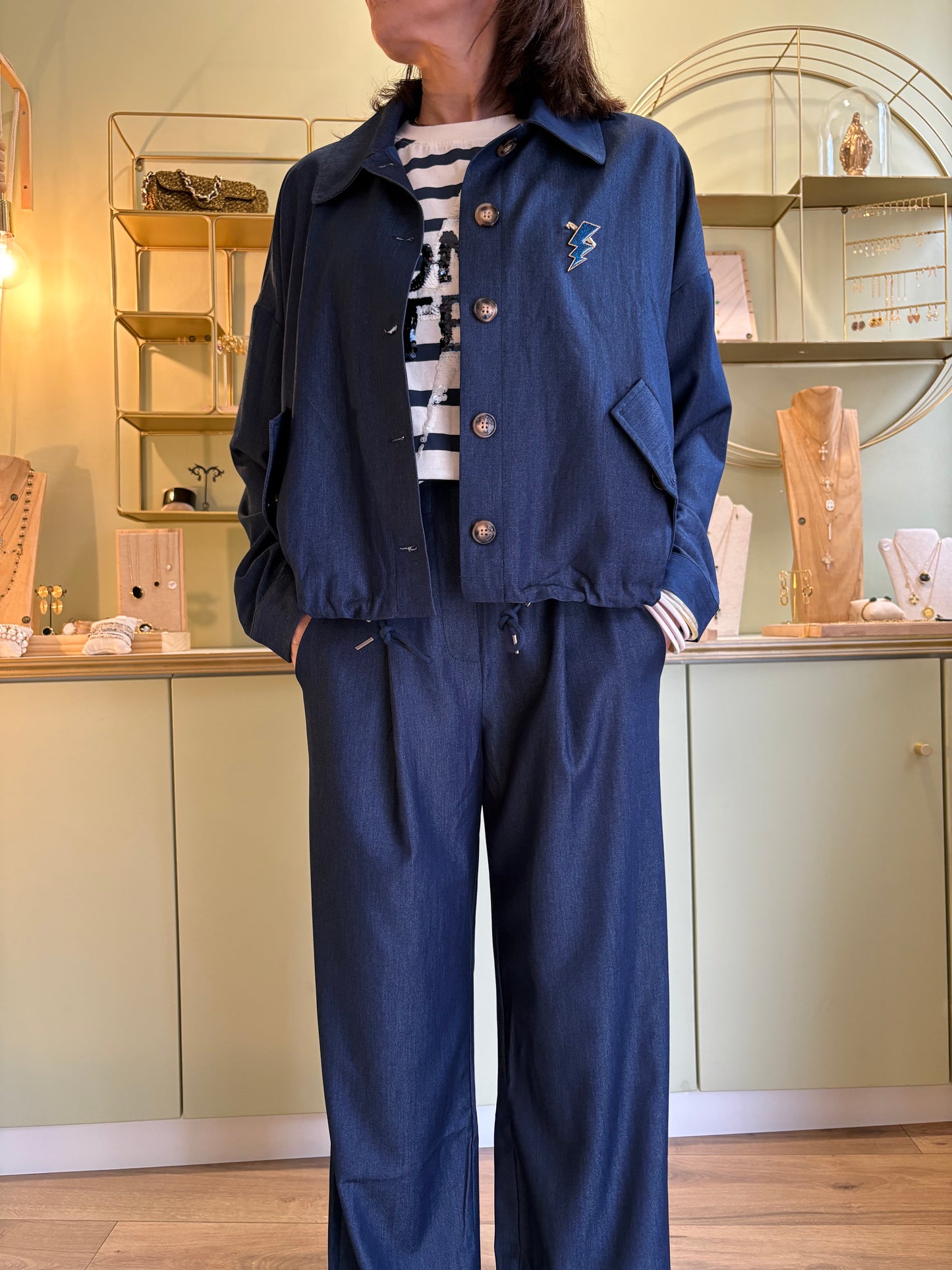 Veste Oversize Velyo - Denim Brut - La Petite Étoile