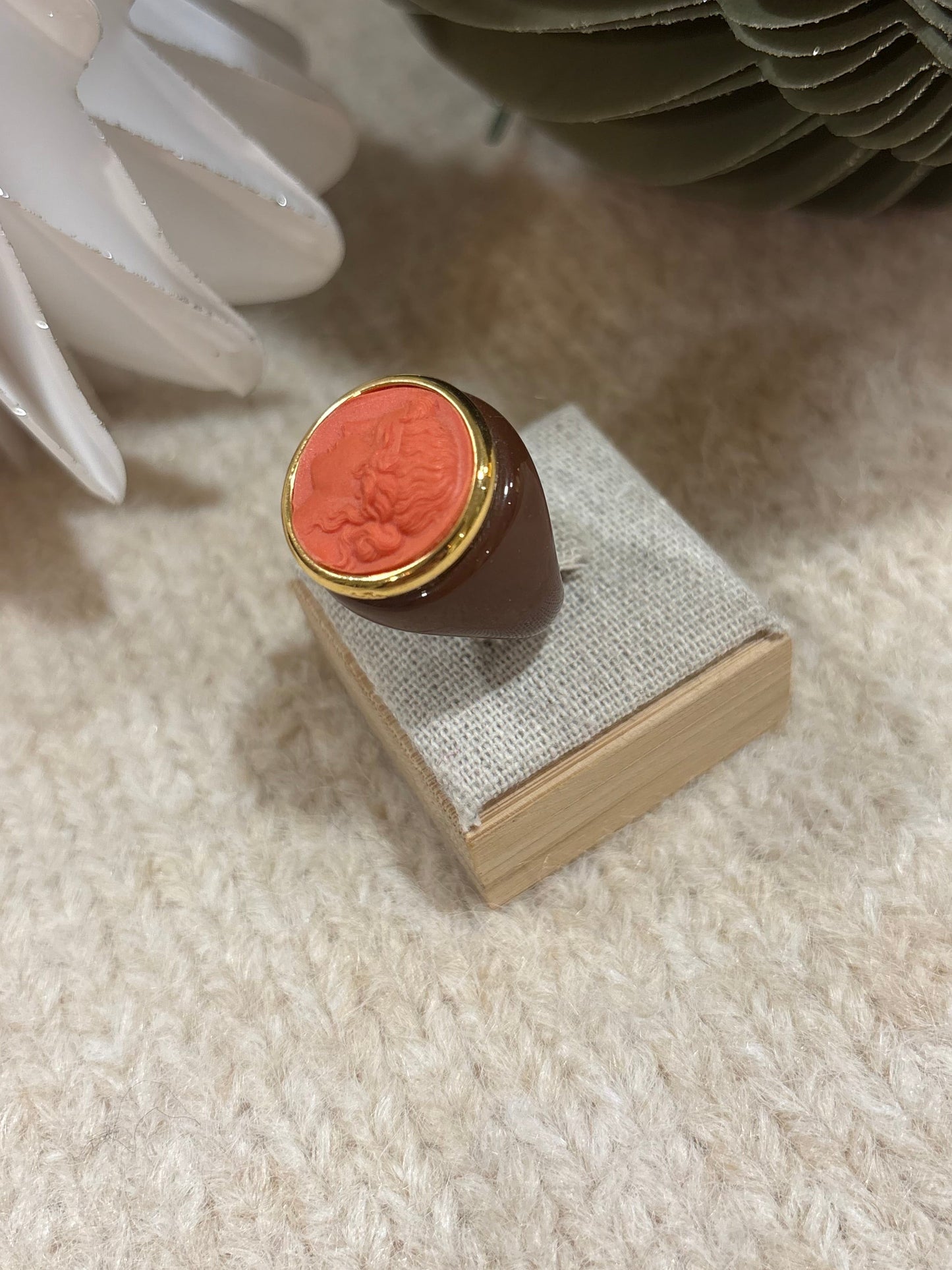 Bague Pollux - Orange - Grand Tour Collection