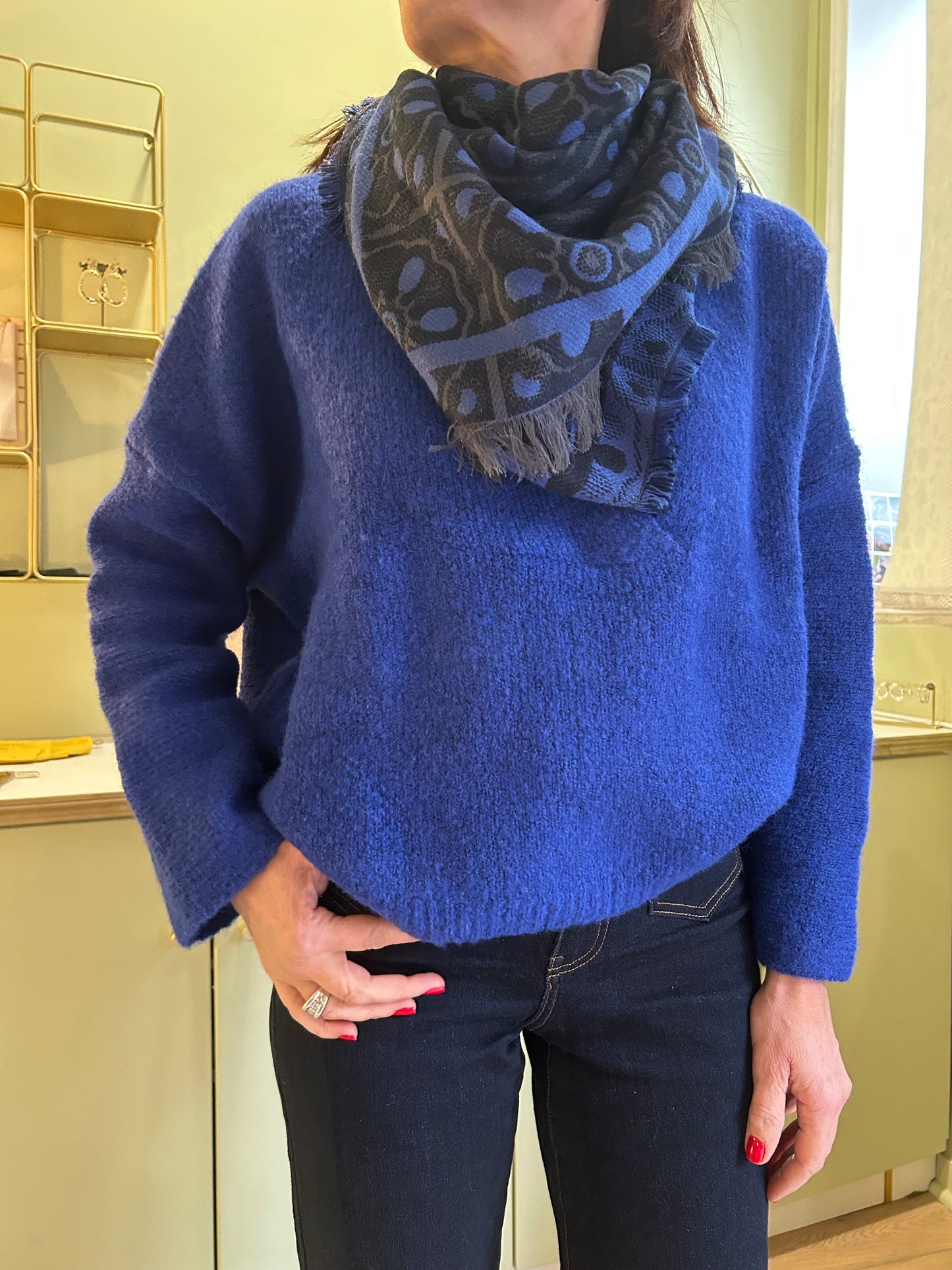 Pull en Laine Jade - Bleu Roi - Zilch