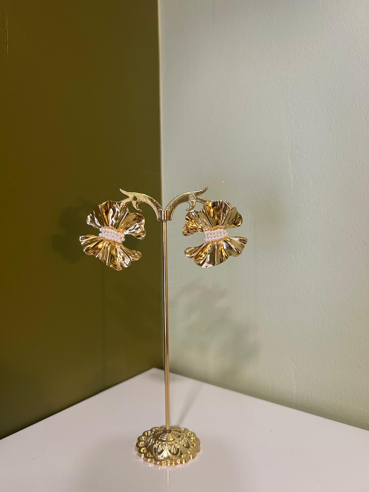 Boucles d'Oreilles Sélect Queen - Perles Blanches - Les Petites Pampilles