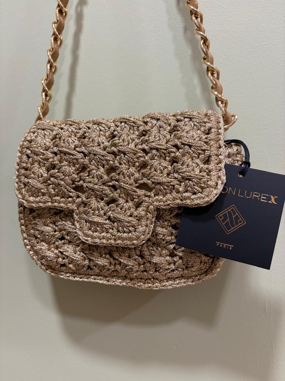 Sac Fenice Carré - Or - Maison Lurex