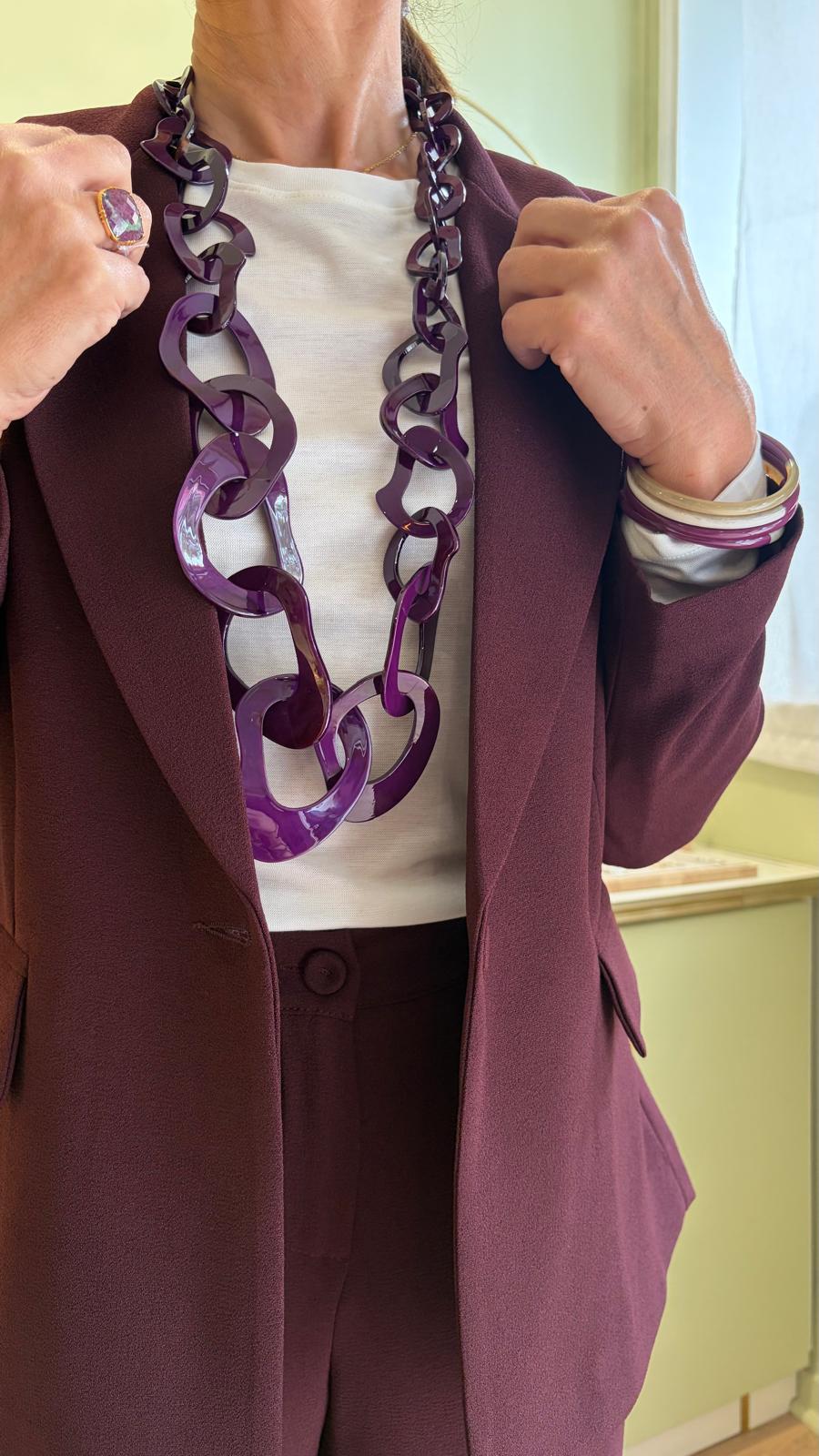 Blazer Oversize Élina - Aubergine - Pako Litto