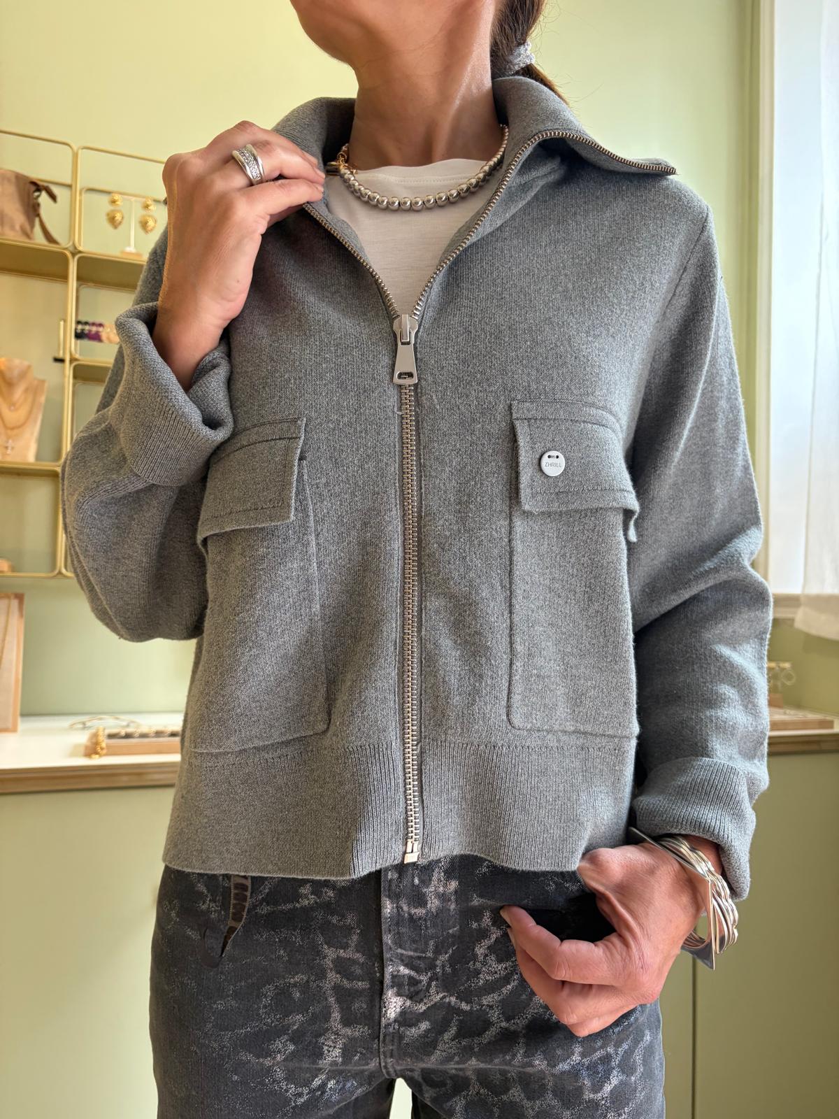 Veste Zippée Zhlindsay - Gris - Zhrill