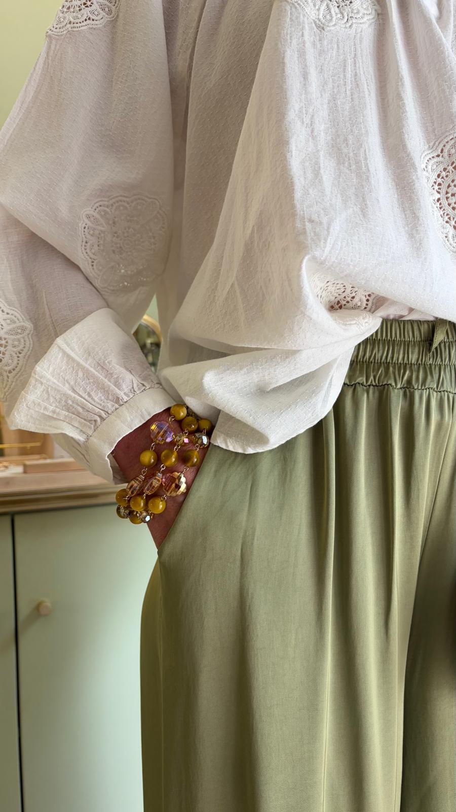 Pantalon 7/8 Florine - Tilleul - Pako Litto