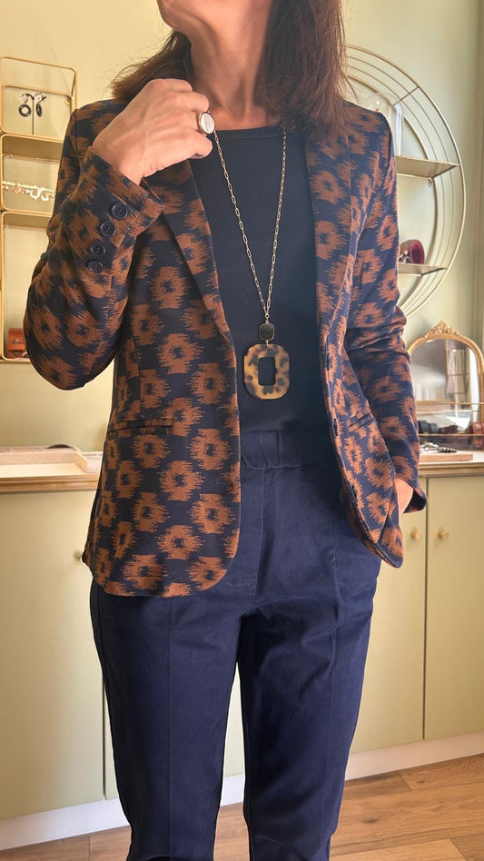Blazer Louisa - Ikat Navy - Zilch