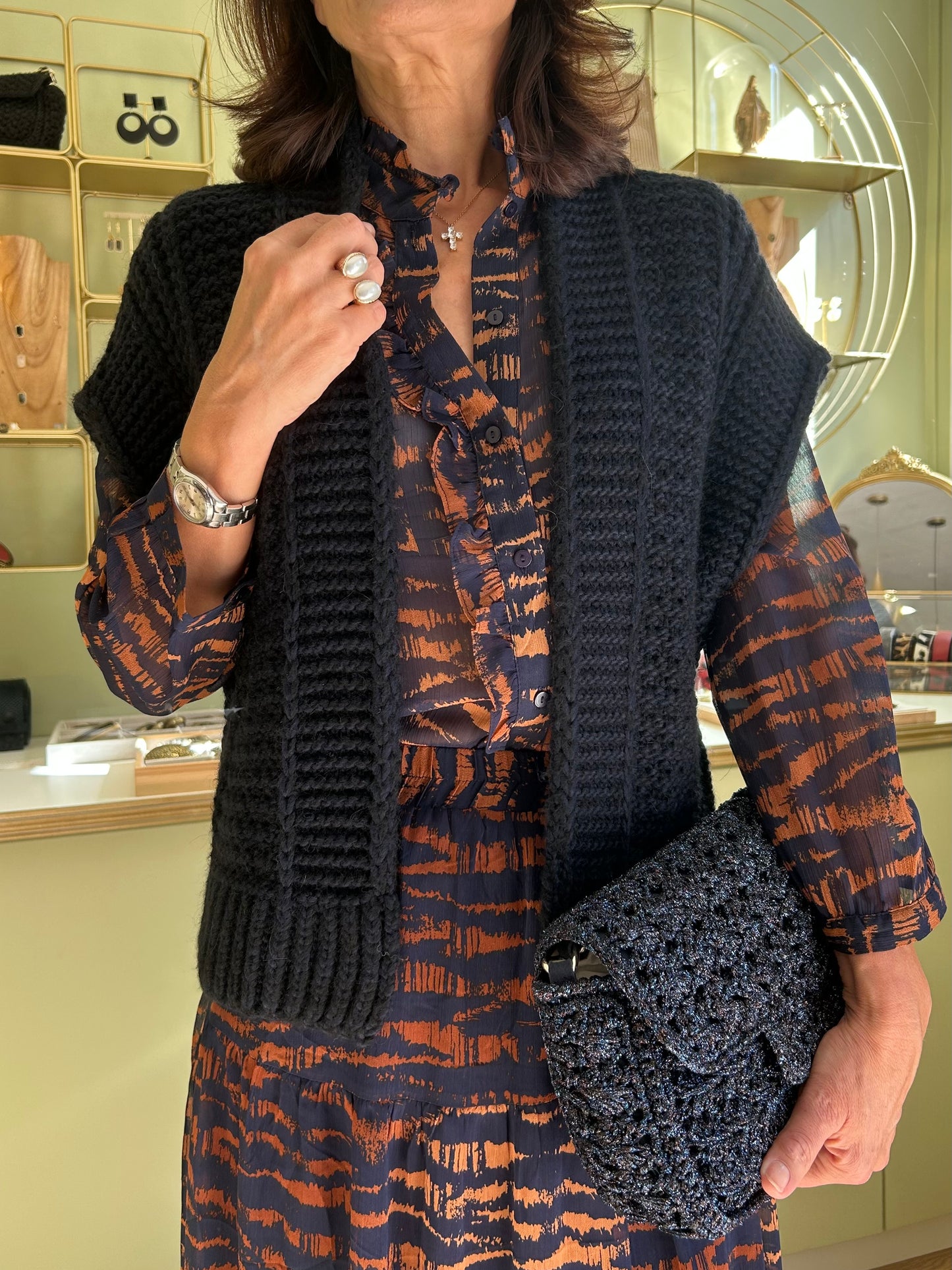 Gilet Bernadette - Marine - Pako Litto