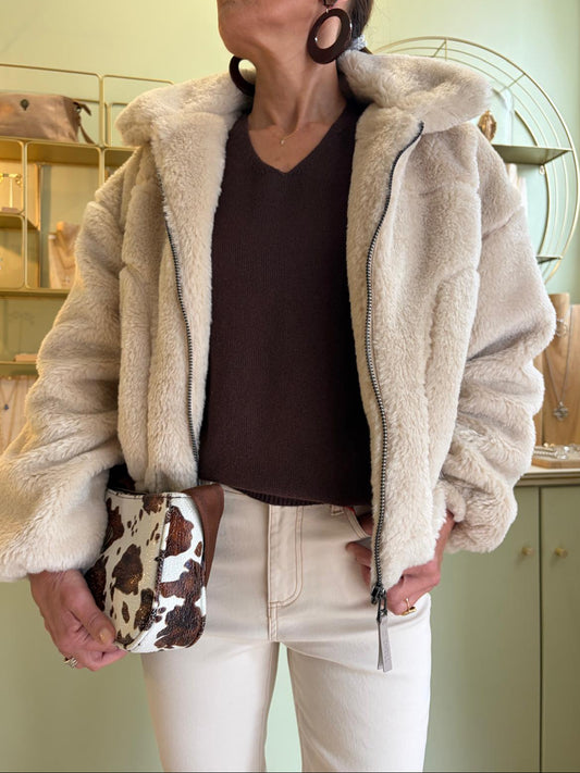 Veste Teddy Zhapril - Beige - Zhrill
