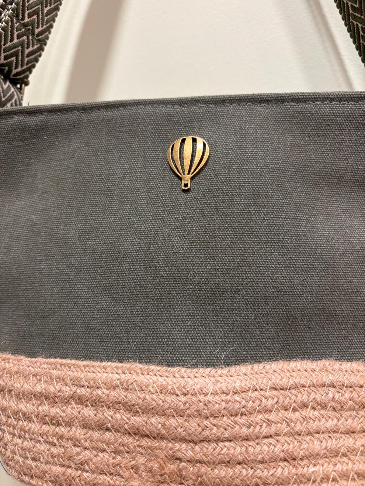 Sac Porté Travers Kaki - Caterina - Le Voyage en Panier
