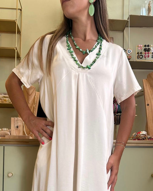 Robe Courte Cristiano - Naturel - Pako Litto