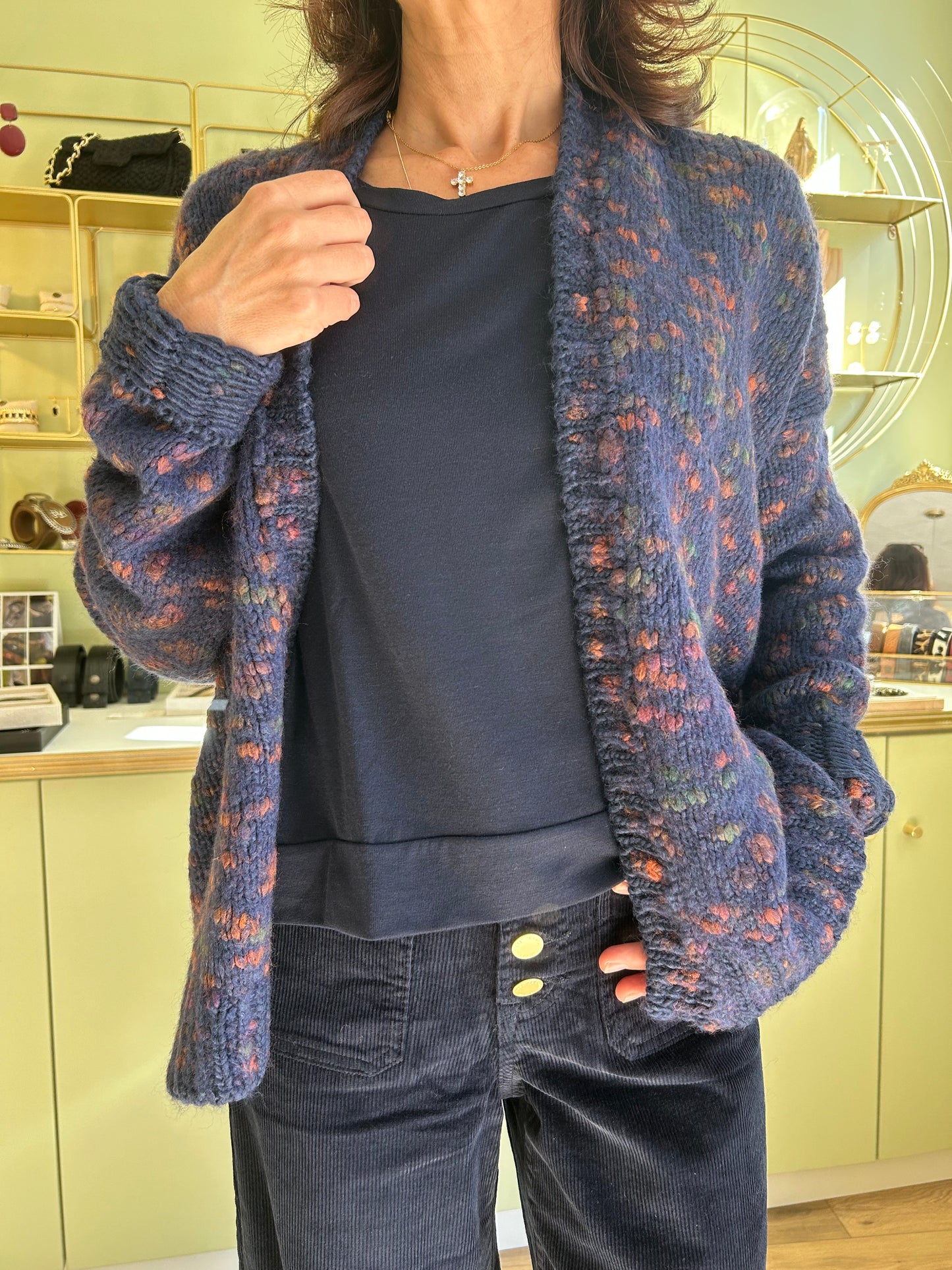 Gilet Maille Astrid - Marine - Pako Litto