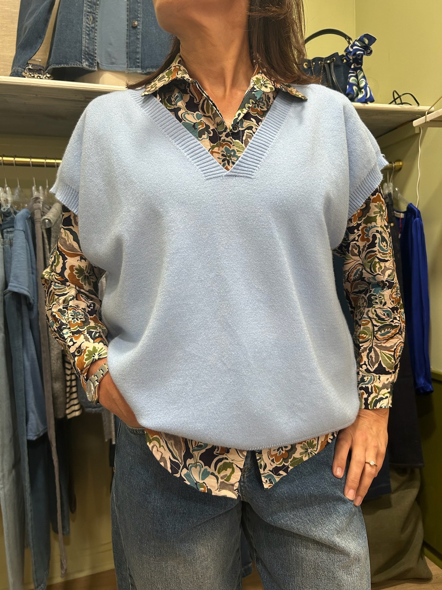 Chemise Dakota - Marine Flower - Pako Litto