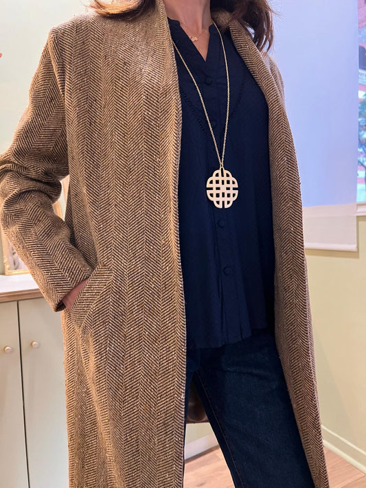 Manteau Chevron Baldwin - Beige - Pako Litto