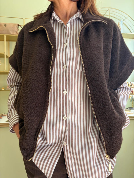 Chemise Oversize Érica - Marron - Pako Litto