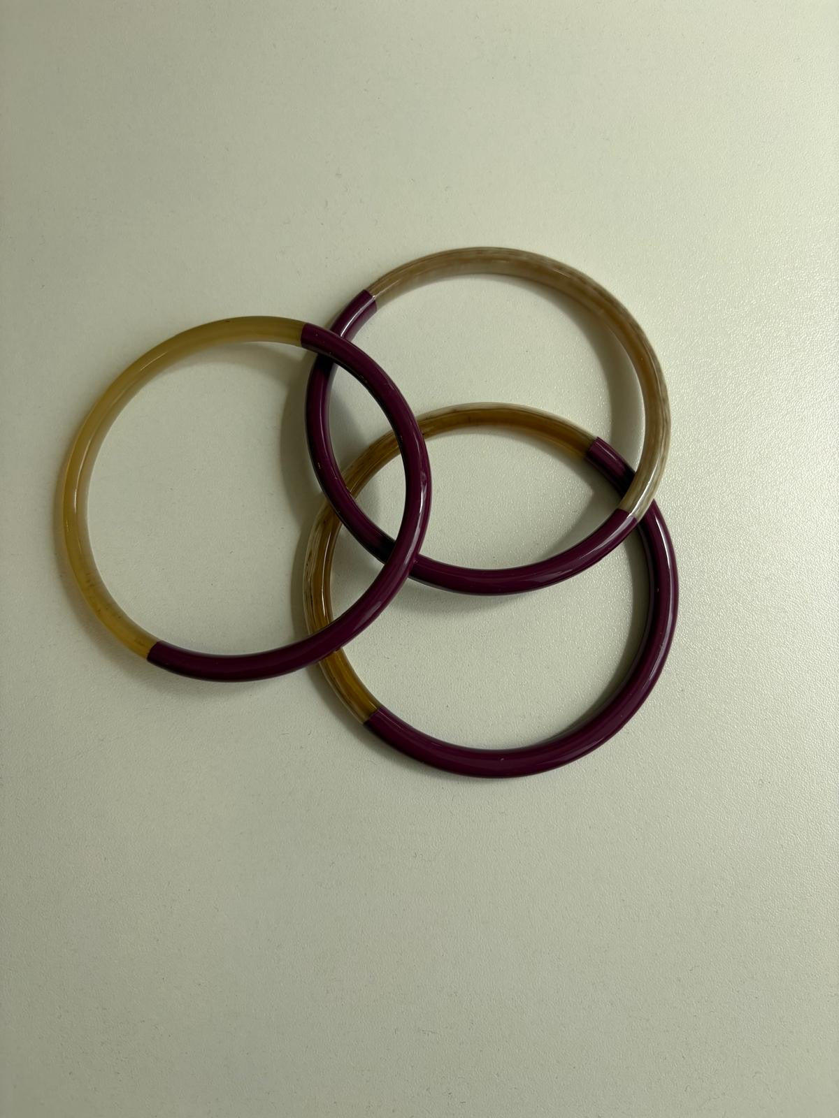Lot Bracelet Corne - Marron - Thelma & Nina