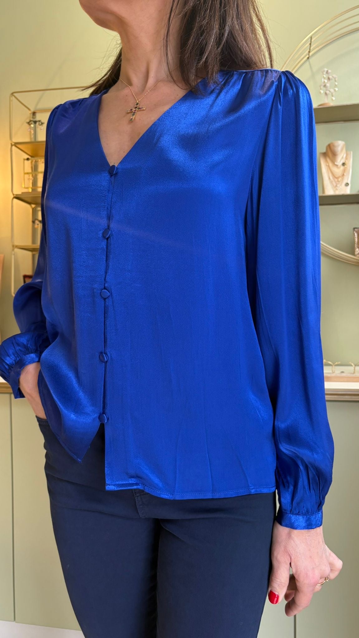 Blouse Bianca - Bleue - La Petite Étoile