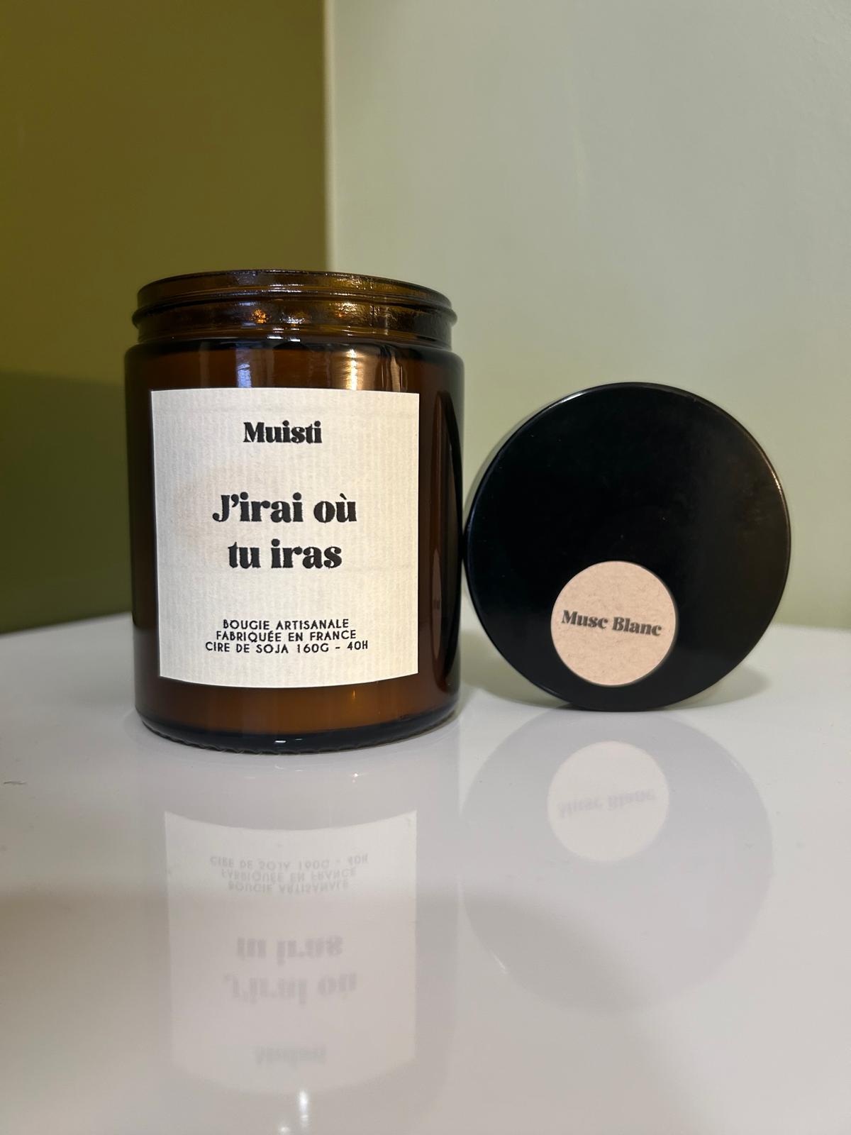 Bougie Parfumée - J'irai ou tu iras - Muisti