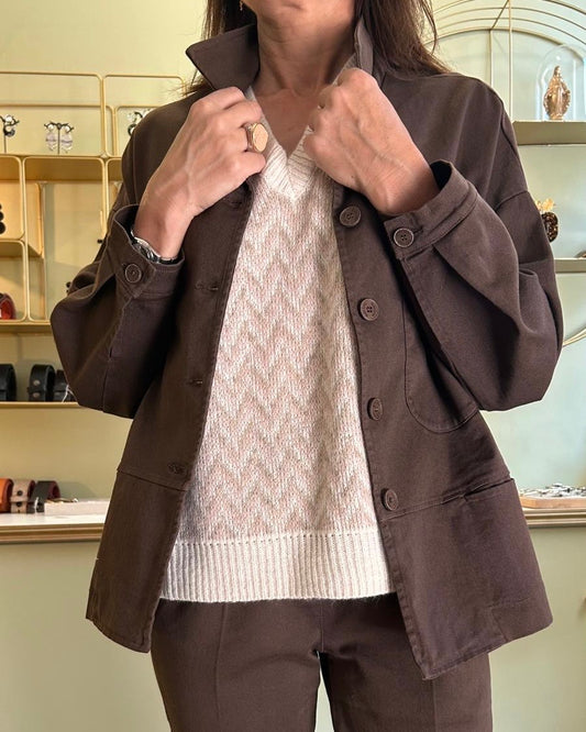 Veste Oversize Destiny - Expresso - Pako Litto