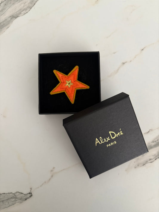 Broche Étoile Orange 🧡 - Alex Doré