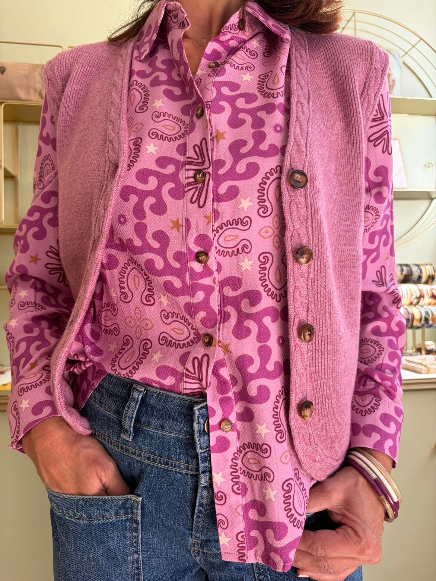 Gilet Melba - Rose - La Petite Étoile