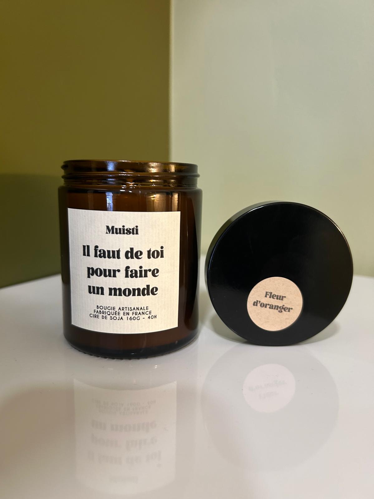 Bougie Parfumée - Il faut de toi pour faire un monde - Muisti