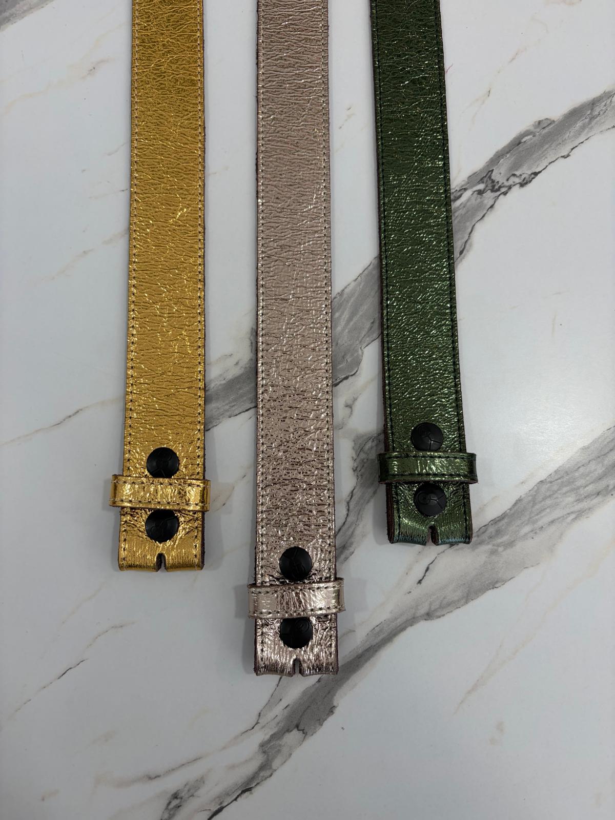 Cuir de Ceinture Métalic - 40mm - Yolète