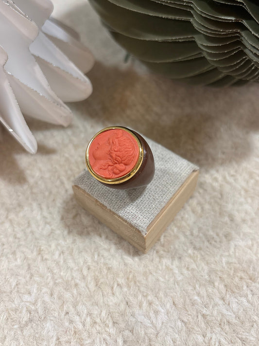 Bague Pollux - Orange - Grand Tour Collection