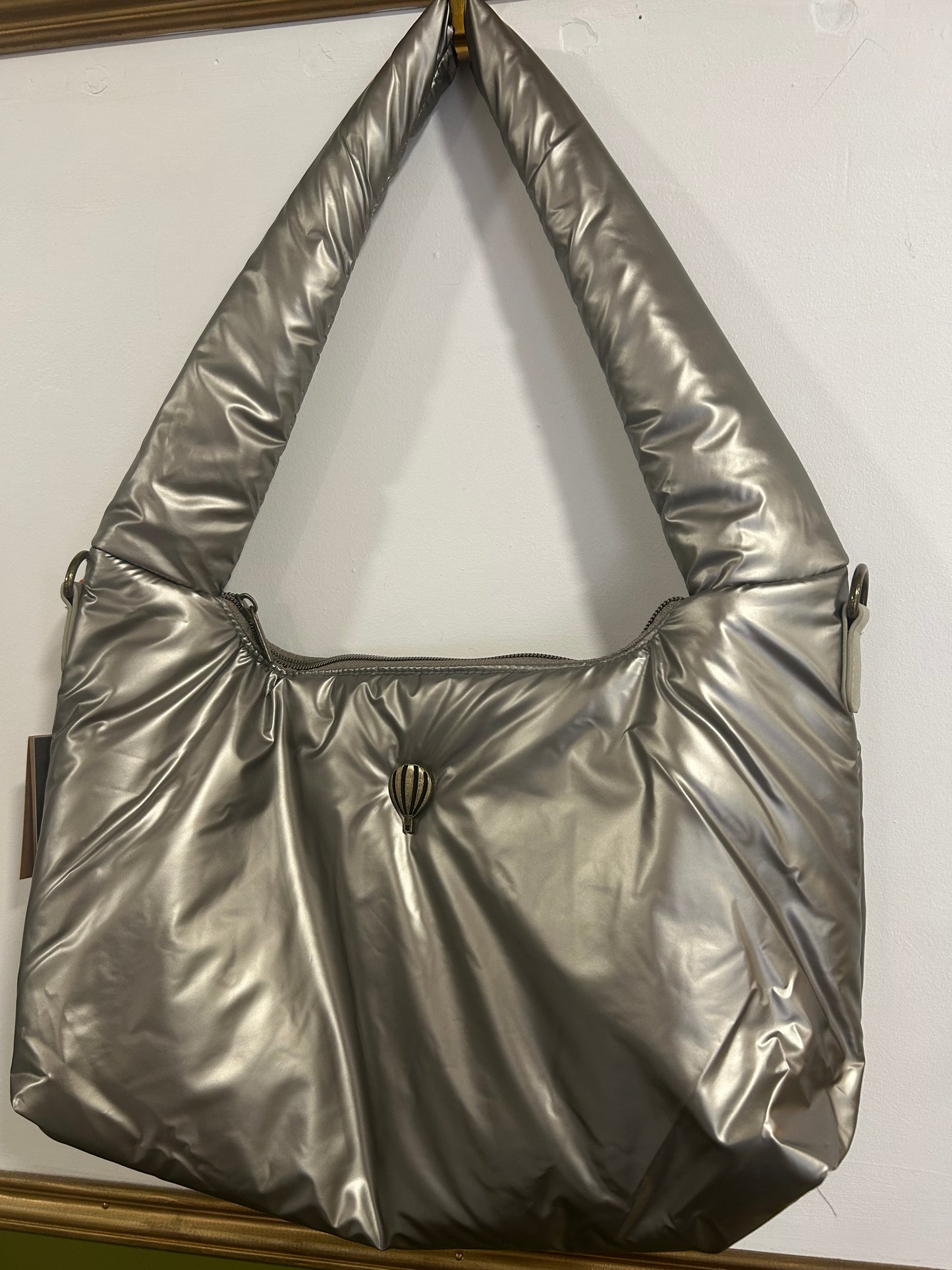 Sac doudoune-Porté épaule Trapille - Argent - Le Voyage en Panier