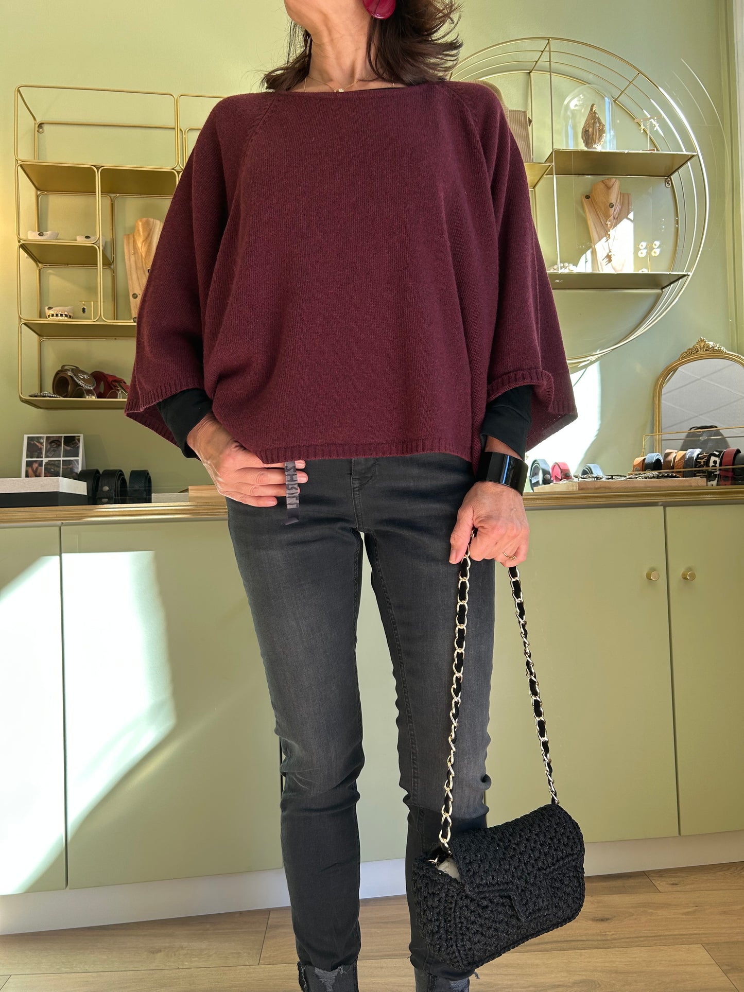 Pull Oversize Séléna - Bordeaux - Pako Litto