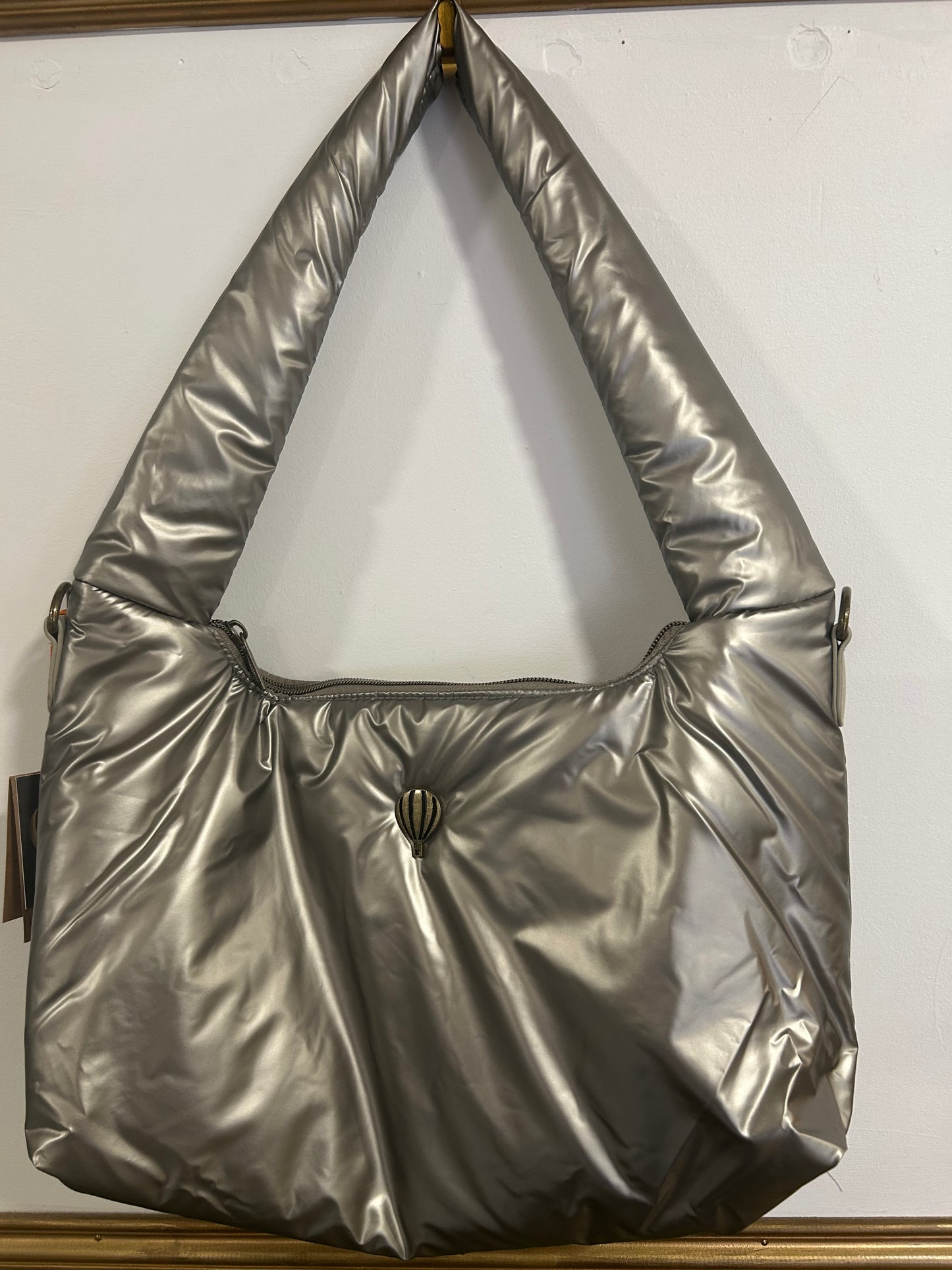 Sac doudoune-Porté épaule Trapille - Argent - Le Voyage en Panier