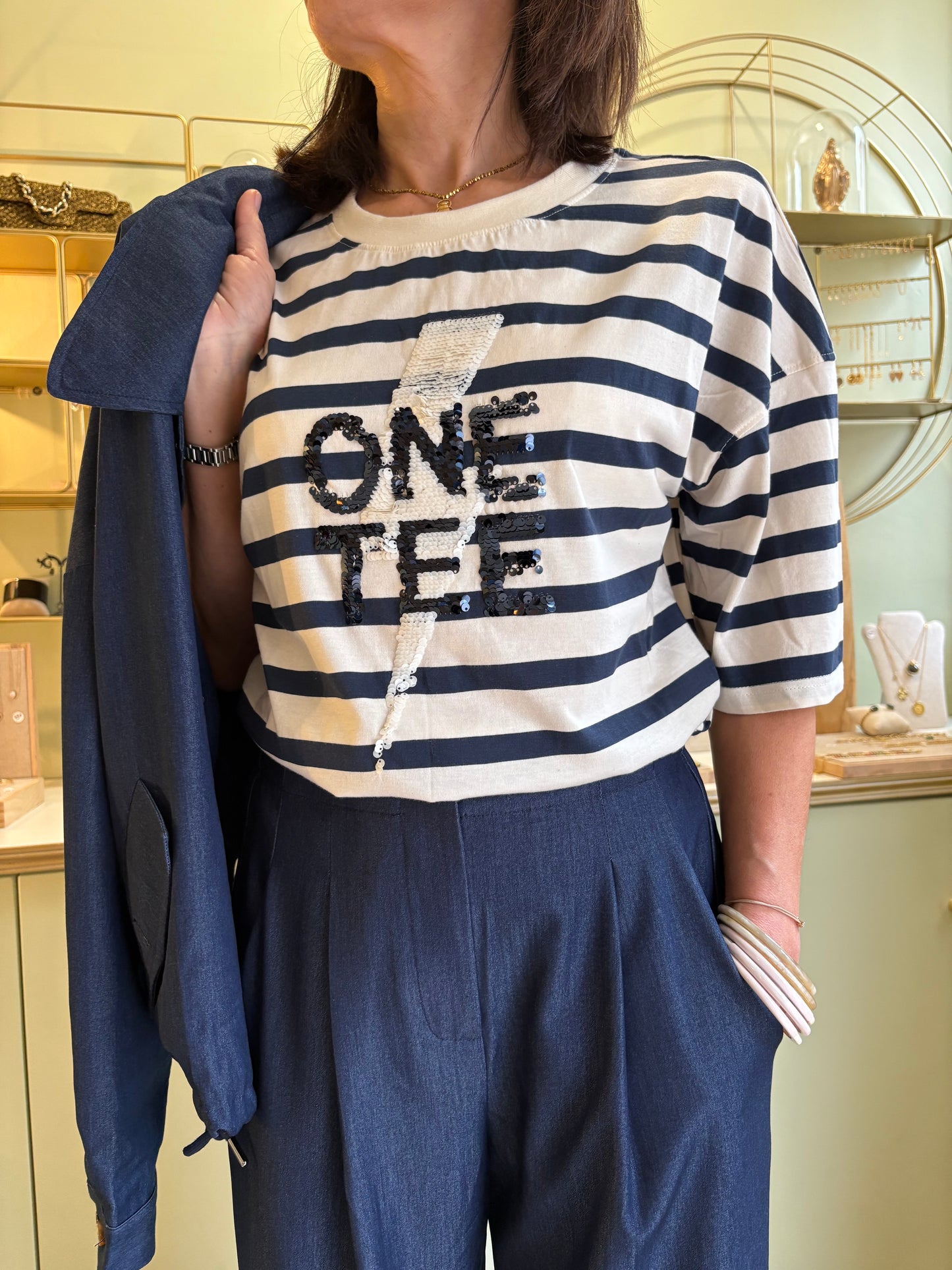 T-Shirt Ava - Marinière - One Tee