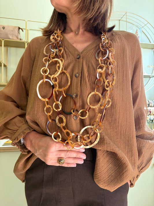 Blouse Bertino - Camel - La Petite Étoile