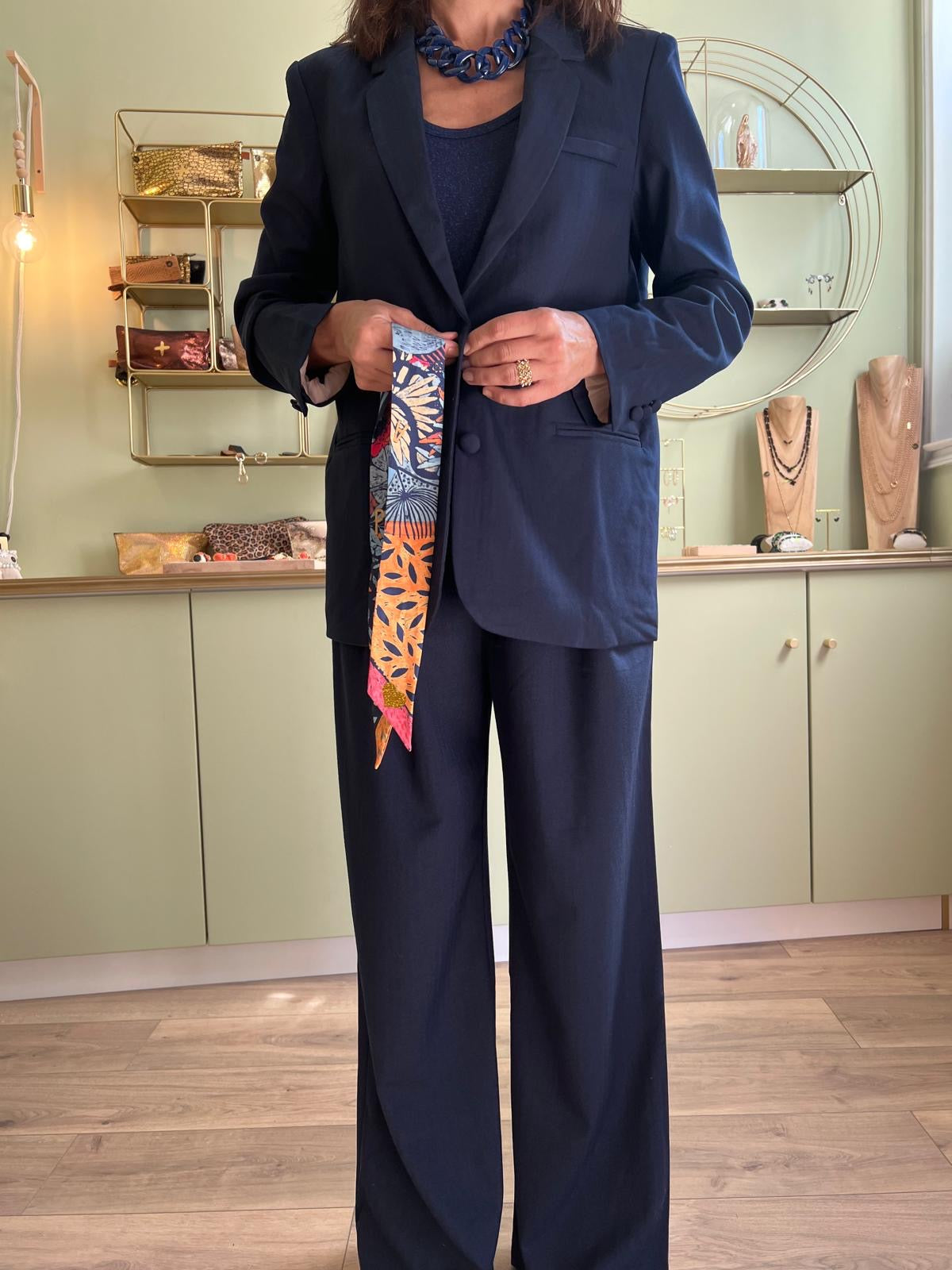 Pantalon Large Paoline - Marine - La Petite Étoile