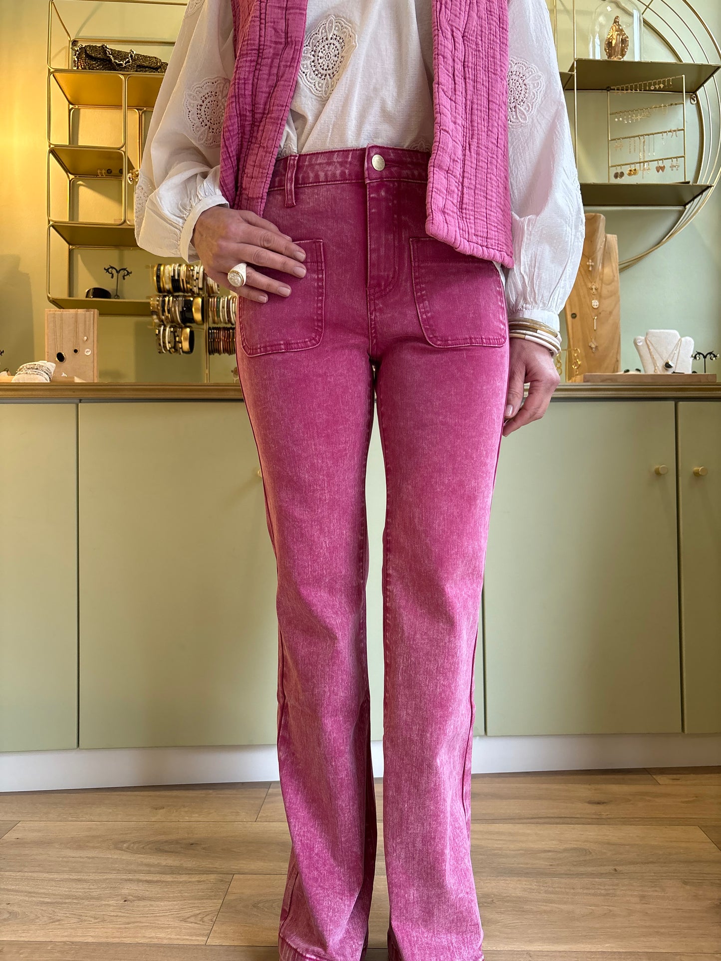 Pantalon Sonny - Framboise - La Petite Étoile